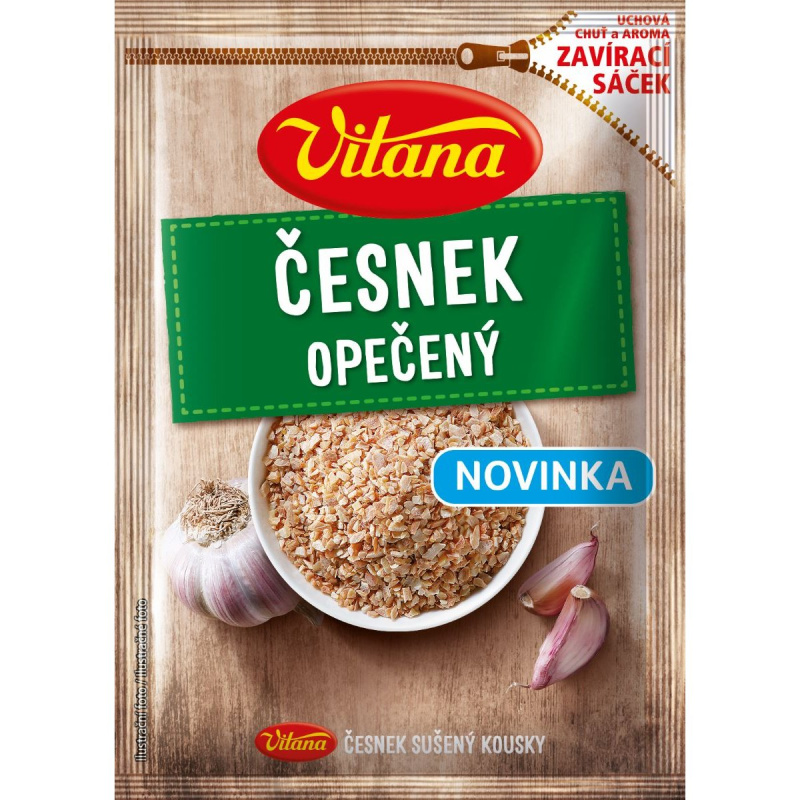 Vitana Česnek opečený kousky koření