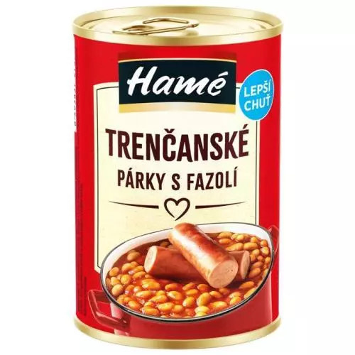 Hamé Trenčanské párky s fazolí