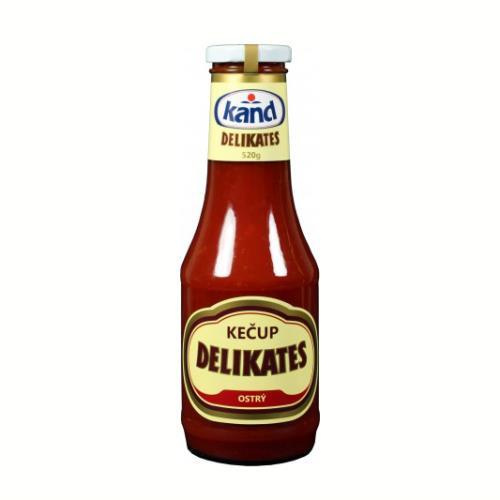 Delikates kečup ostrý 520g