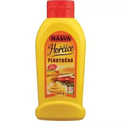 Malva hořčice plnotučná 440g