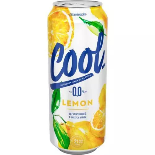Staropramen nealko cool lemon 0,5L  PLECH