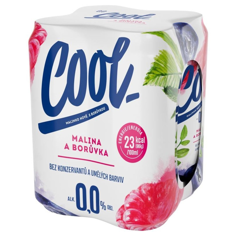 Cool Malina & borůvka nealkoholický 4×0,5 l