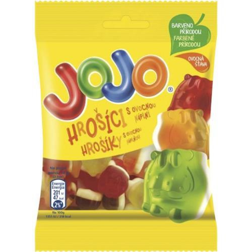 Jojo bonbóny plnění hrošíci 80g