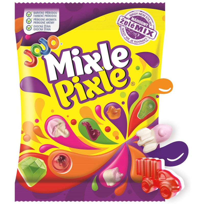 Jojo Mixle Pixle želé bonbóny s ovocnými příchutěmi