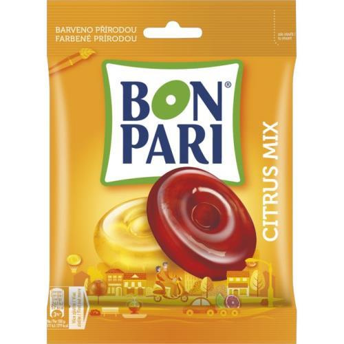 Bon Pari Citrus Mix - ovocné bonbony, 90 g