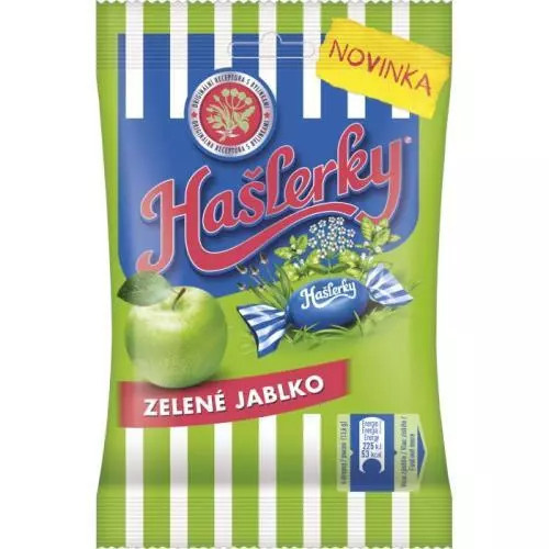 Hašlerky bonbóny zelené jablko 90g