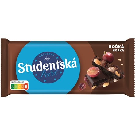 Orion Studentská pečeť Hořká čokoláda s arašídy, rozinkami a želé