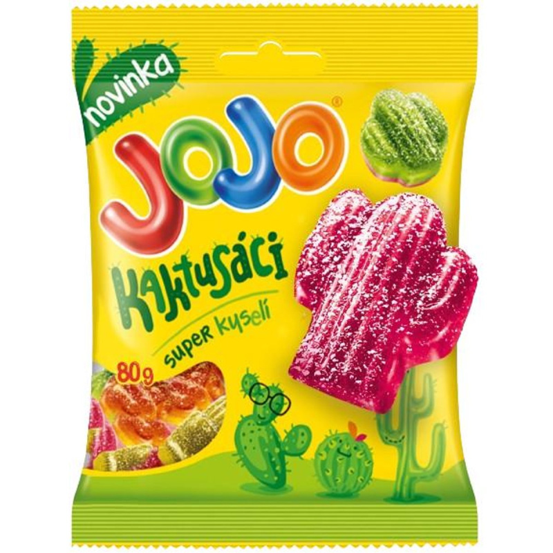 Jojo Kaktusáci mix kyselých želé bonbónů s náplní a bez náplně