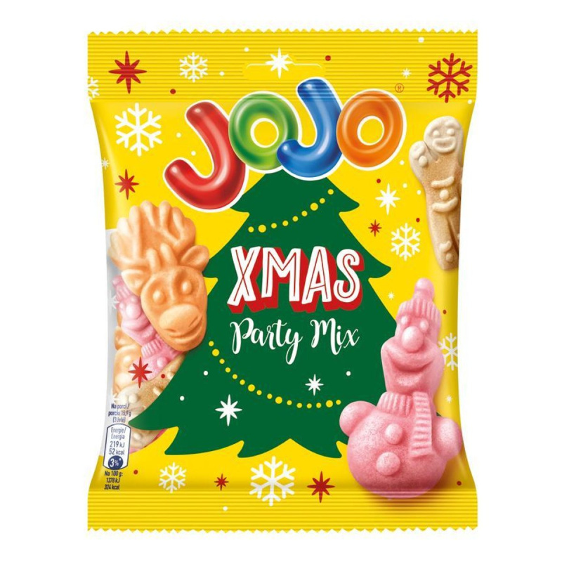 Jojo Xmas Party mix želé bonbóny s příchutí ovoce a koření