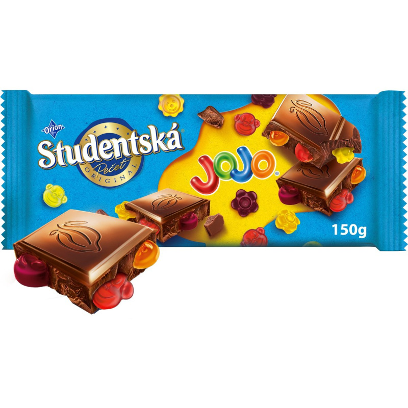 Orion Studentská pečeť mléčná čokoláda s kousky JOJO želé