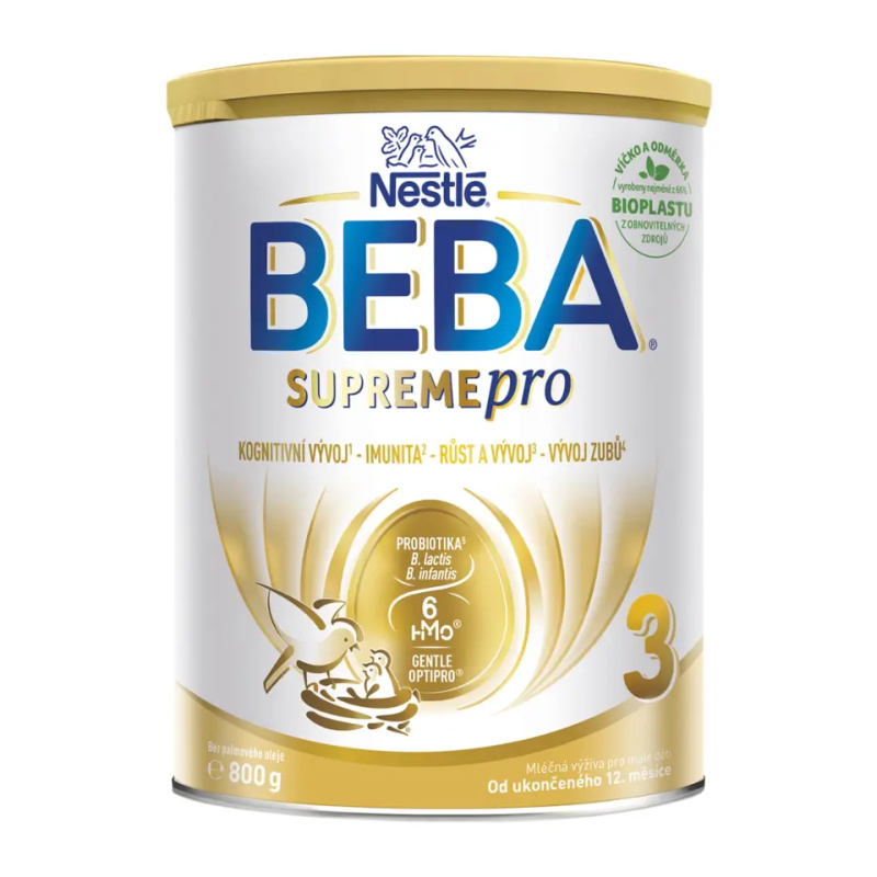 BEBA SUPREMEpro 3 kojenecké mléko od ukončeného 12. měsíce 6HMO 800 g
