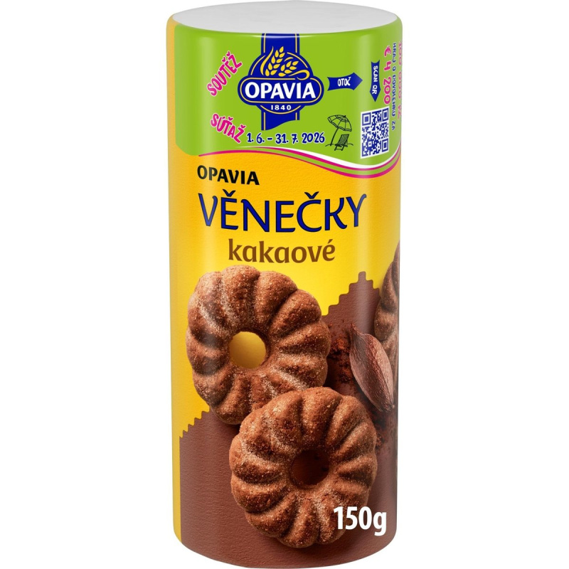 Opavia Zlaté věnečky - kakaové, 150 g