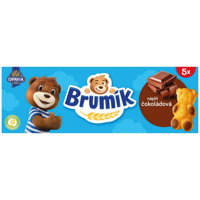 Opavia Brumík Čokoládová náplň jemné pečivo