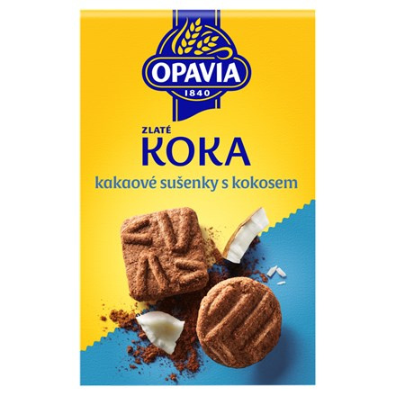 Opavia Zlaté - sušenky - Koka, 180 g
