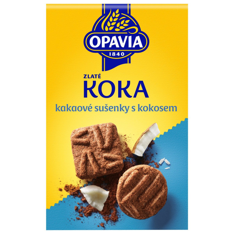 Opavia Zlaté - sušenky - Koka, 180 g