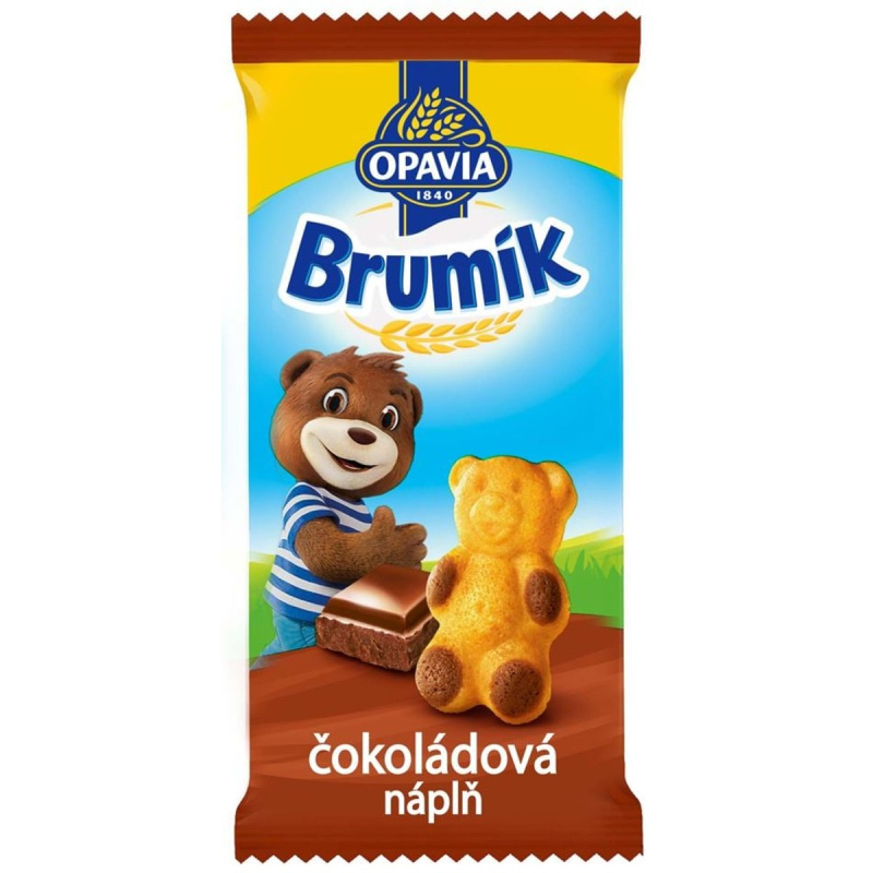 Opavia Brumík Čokoládová náplň jemné pečivo