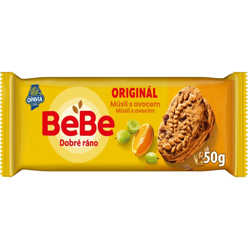 Opavia sušenky BeBe Dobré Ráno müsli s ovocem