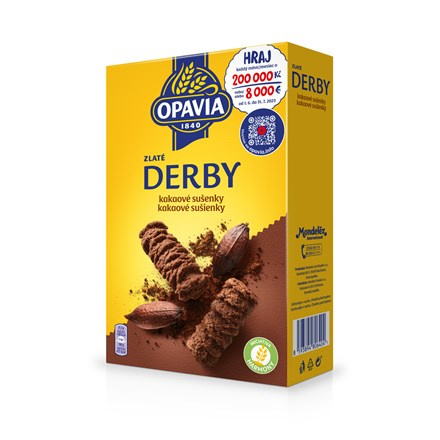 OPAVIA Zlaté Derby sušenky kakaové 14 x 220 g