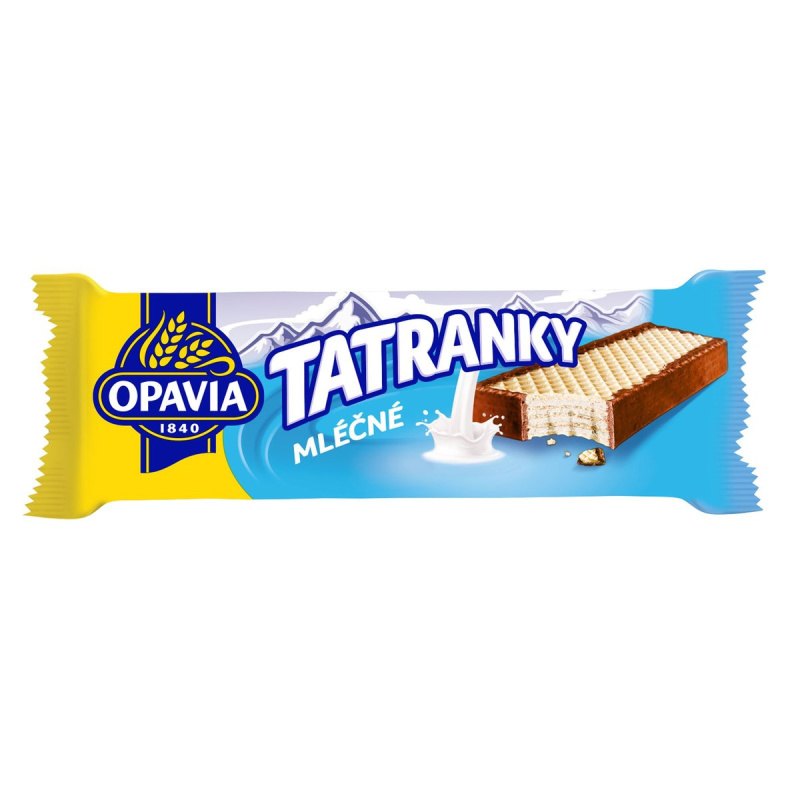 Opavia Tatranky Mléčné oplatka