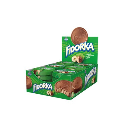 OPAVIA Fidorka Lux mléčná s oříšky 30 x 30 g