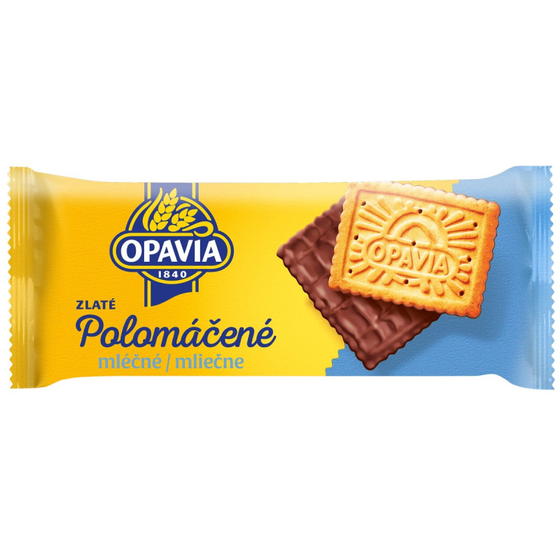 Opavia Zlaté - polomáčené sušenky mléčné, 100 g