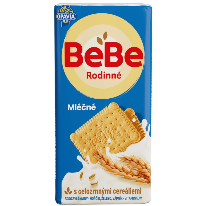 Opavia sušenky BeBe Rodinné mléčné cereální