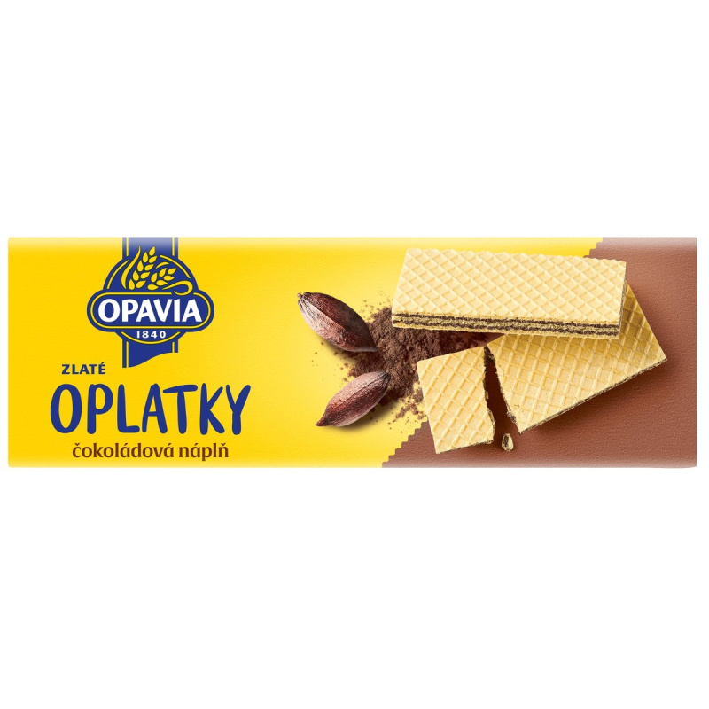 Opavia Zlaté Oplatky - čokoládové, 146 g