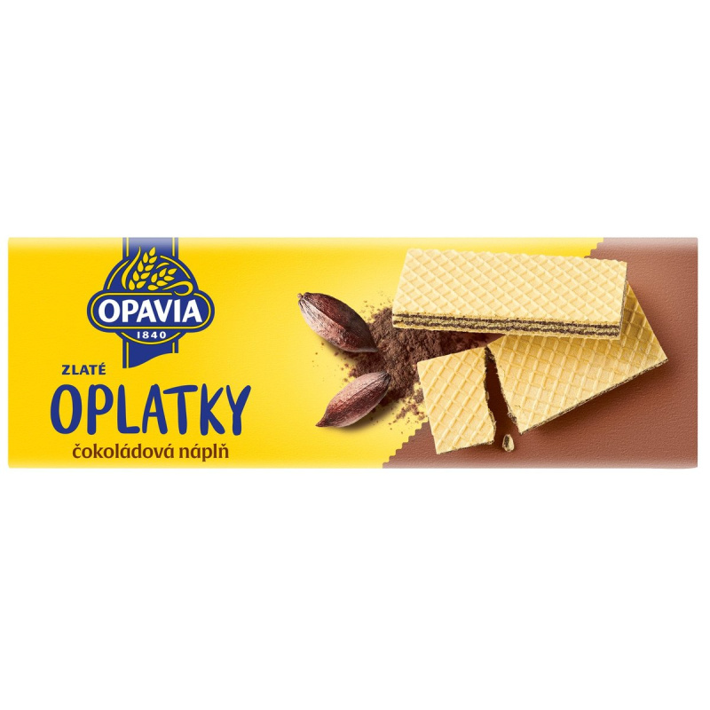 Opavia Oplatky Zlaté čokoládová náplň