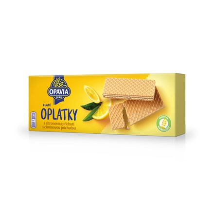 OPAVIA Zlaté oplatky citronové 14 x 146 g