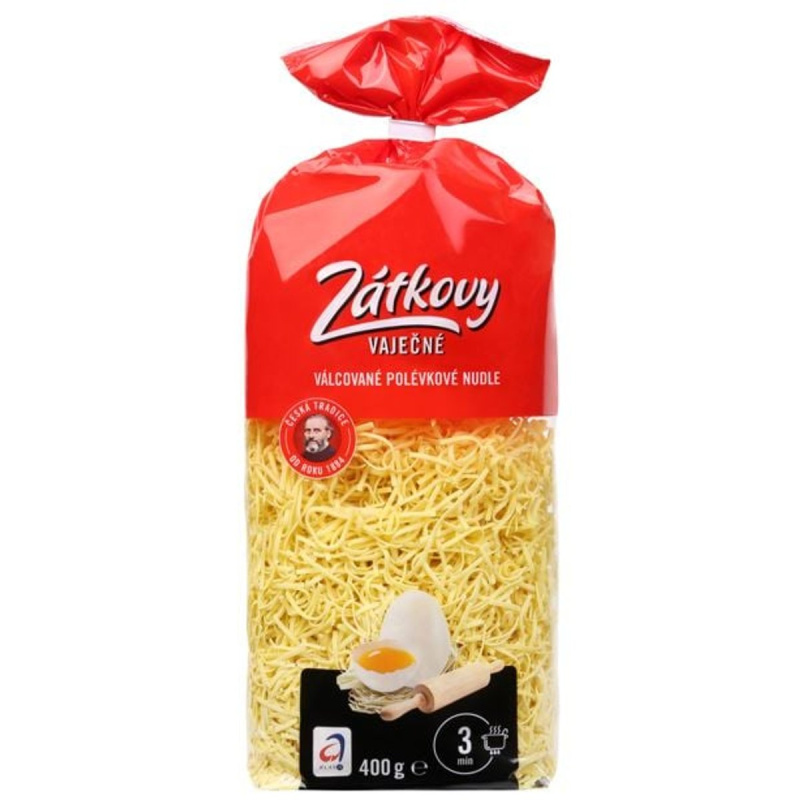 Zátkovy válcované nudle Polévkové