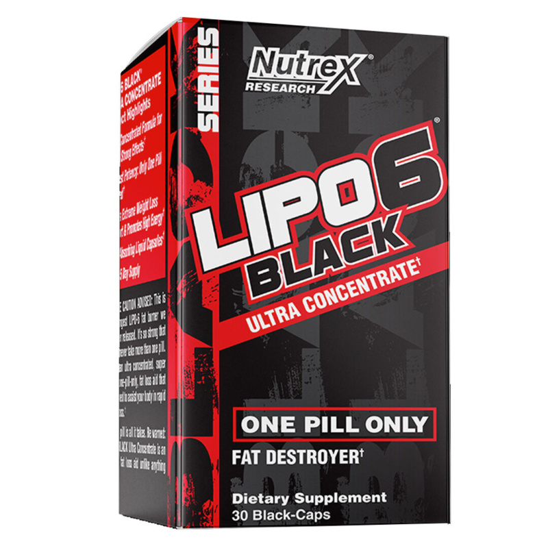 Nutrex Lipo 6 Black Ultra Concentrate, Spalovač tuků, 60 kapslí