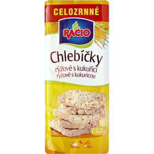 RACIO Chlebíčky rýžové s kukuřicí 130 g