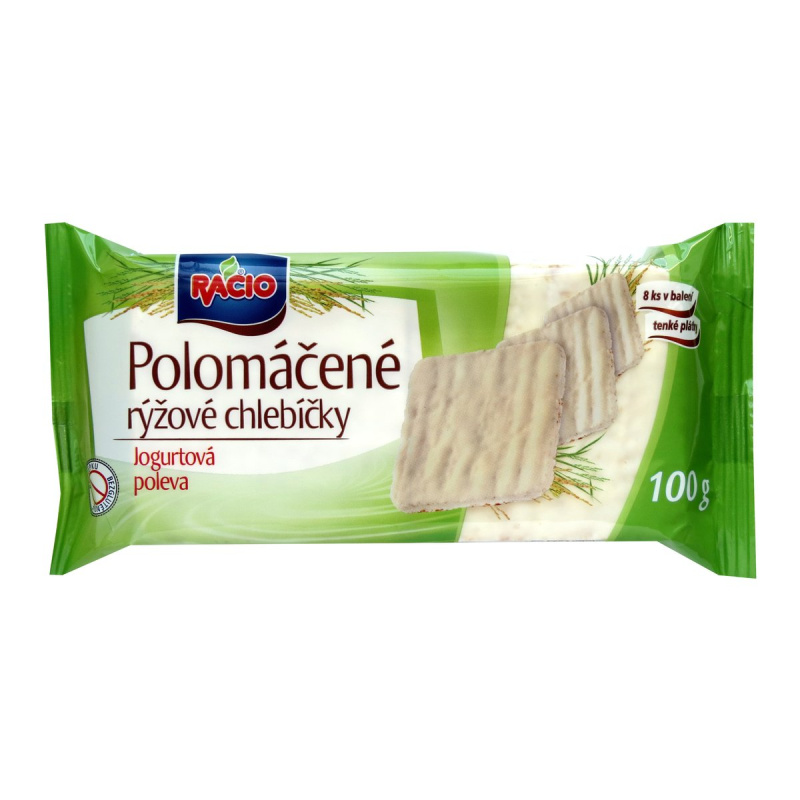 Racio Chlebíčky rýžové v jogurtové polevě