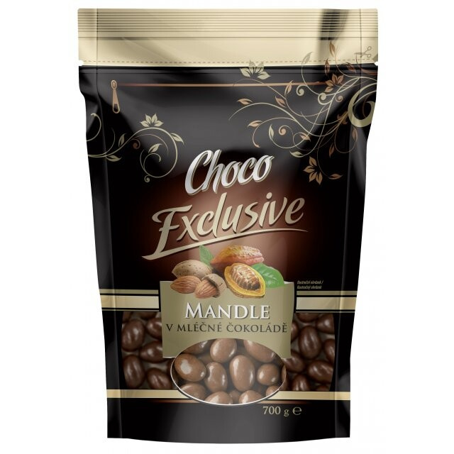 POEX Choco Exclusive Mandle v mléčné čokoládě 700 g
