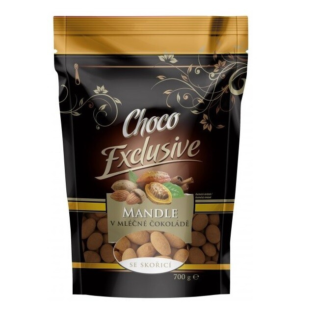 Mandle v mléčné čokoládě se skořicí - 175 g