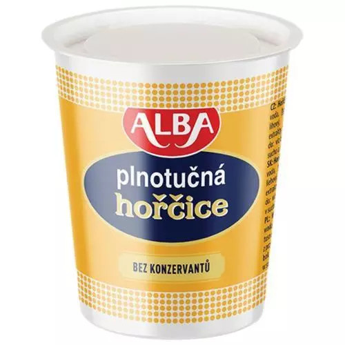 Alba hořčice plnotučné kelímek 200g