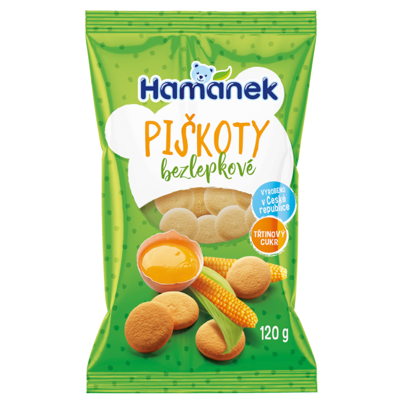 HAMÁNEK Bezlepkové piškoty 120 g