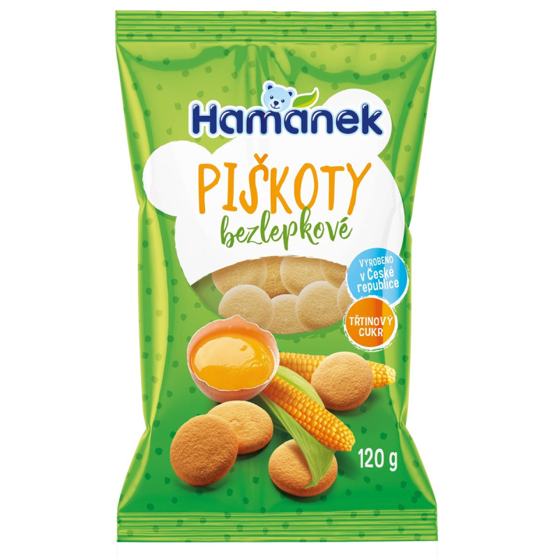 HAMÁNEK Bezlepkové piškoty 120 g