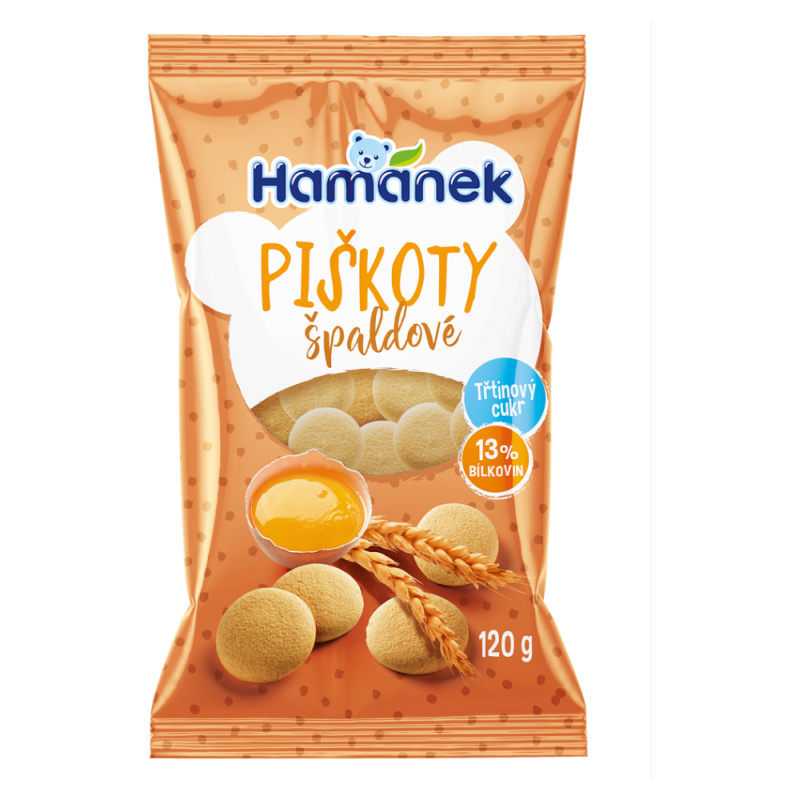 HAMÁNEK Špaldové piškoty 120 g