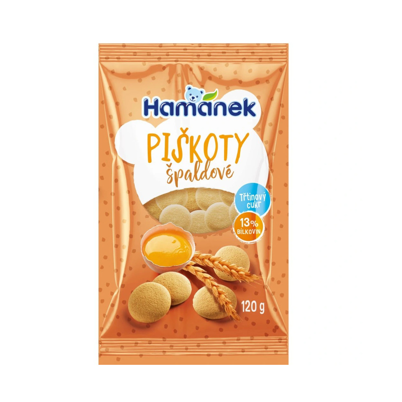 HAMÁNEK Špaldové piškoty 120 g