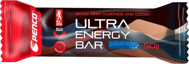 PENCO Ultra Energy Bar, tyčinka, 50 g datle-mandle-kakao