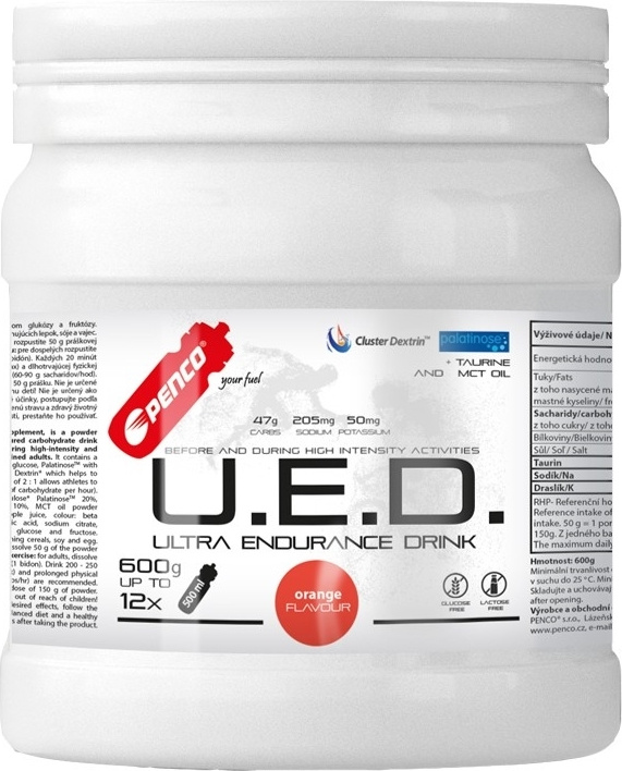 PENCO Ultra Endurance Drink, dóza, 600 g pomeranč