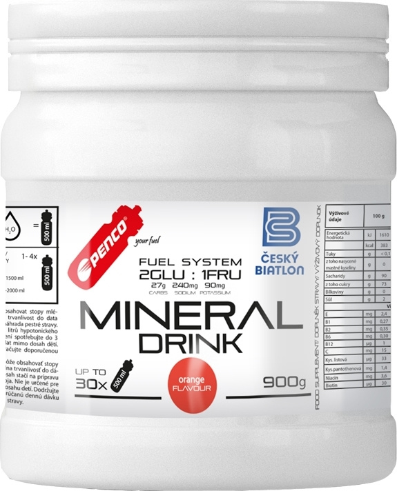 Penco MINERAL DRINK 900 g - pomeranč