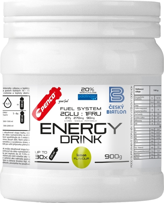 PENCO Energy Drink, dóza, 900 g citron