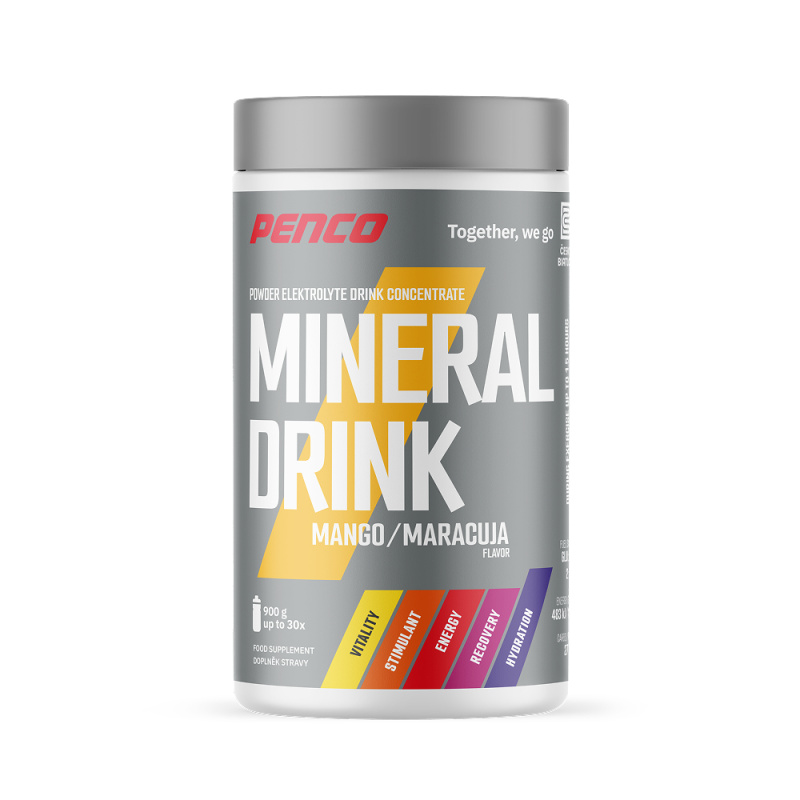 PENCO Mineral Drink, dóza, 900 g mango + maracuja