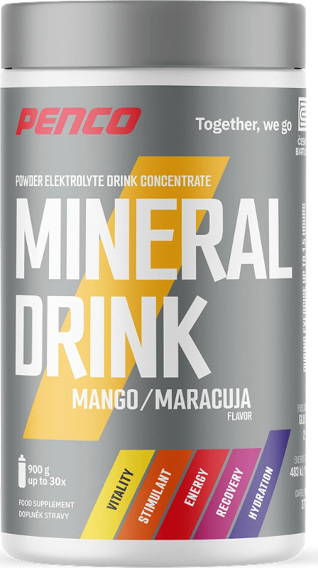 PENCO Mineral Drink, dóza, 900 g mango + maracuja
