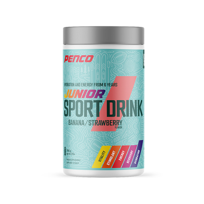 PENCO Junior Sport Drink, dóza, 700 g jahoda + banán
