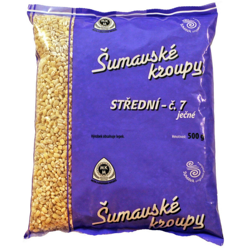 Mlýn a krupárna Mrskoš Šumavské ječné kroupy střední