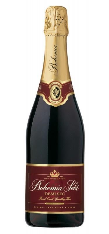 Bohemia Sekt demi sec červené 12 % 0,75 l