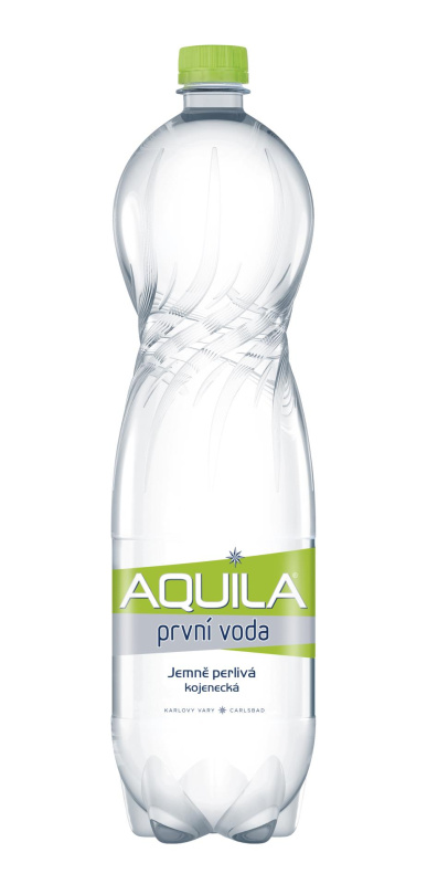 Stolní voda Aquila Aqualinea - jemně perlivá, 6 x 1,5 l